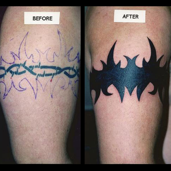 barb wire cover up tattoo